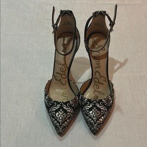 Sam Edelman Black and Silver Women's Shoes